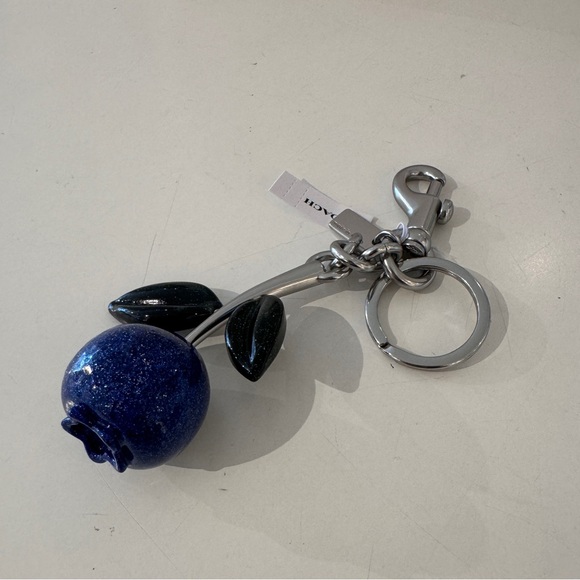 coach Glitter Blueberry Bag Charm cr434 - Picture 2 of 5